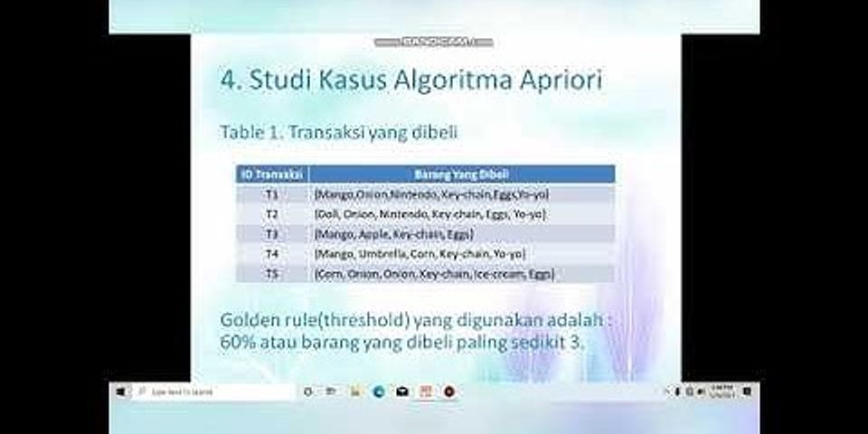 Perbedaan algoritma apriori dan fp growth