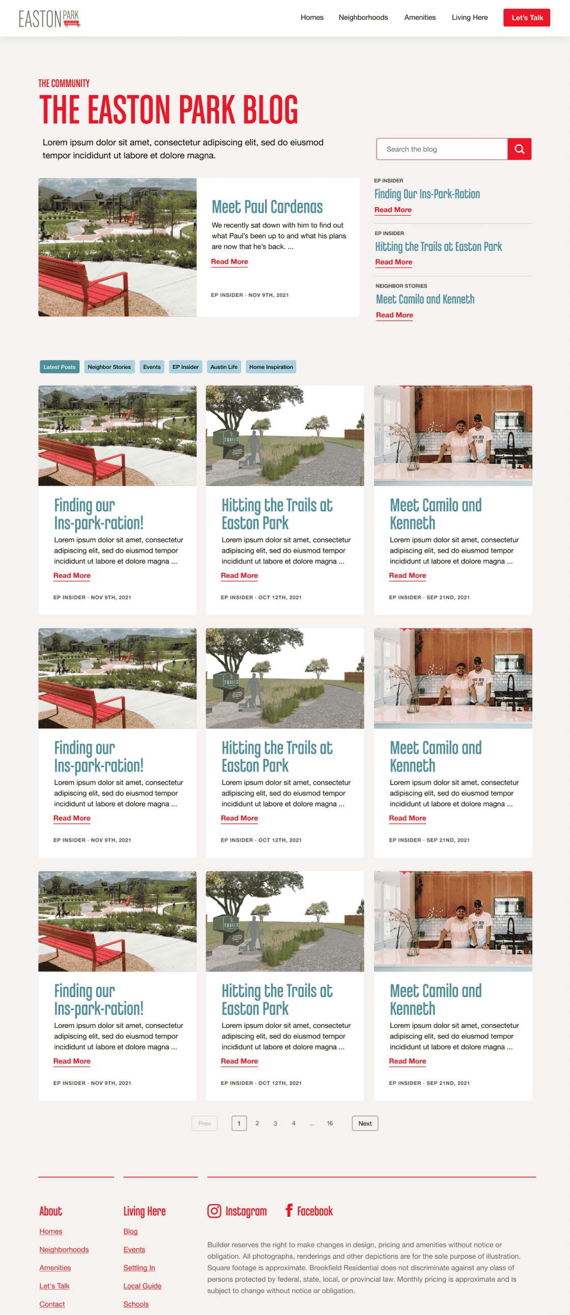 Easton Park Austintatious design