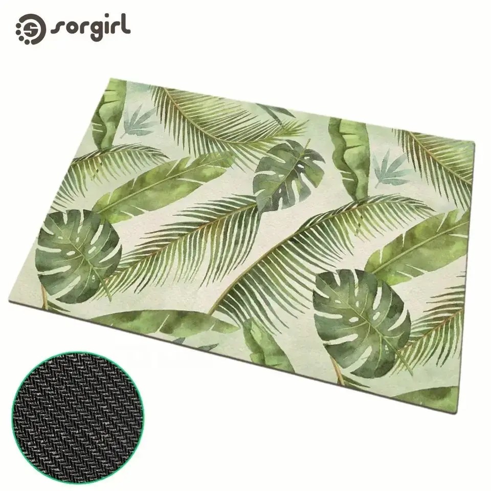 Wholesale Green leaf support sublimation transfer white nonwoven