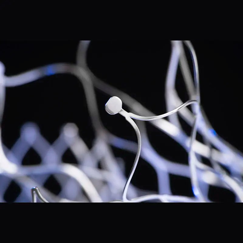 Metal medical components with nitinol stents & detachable coils