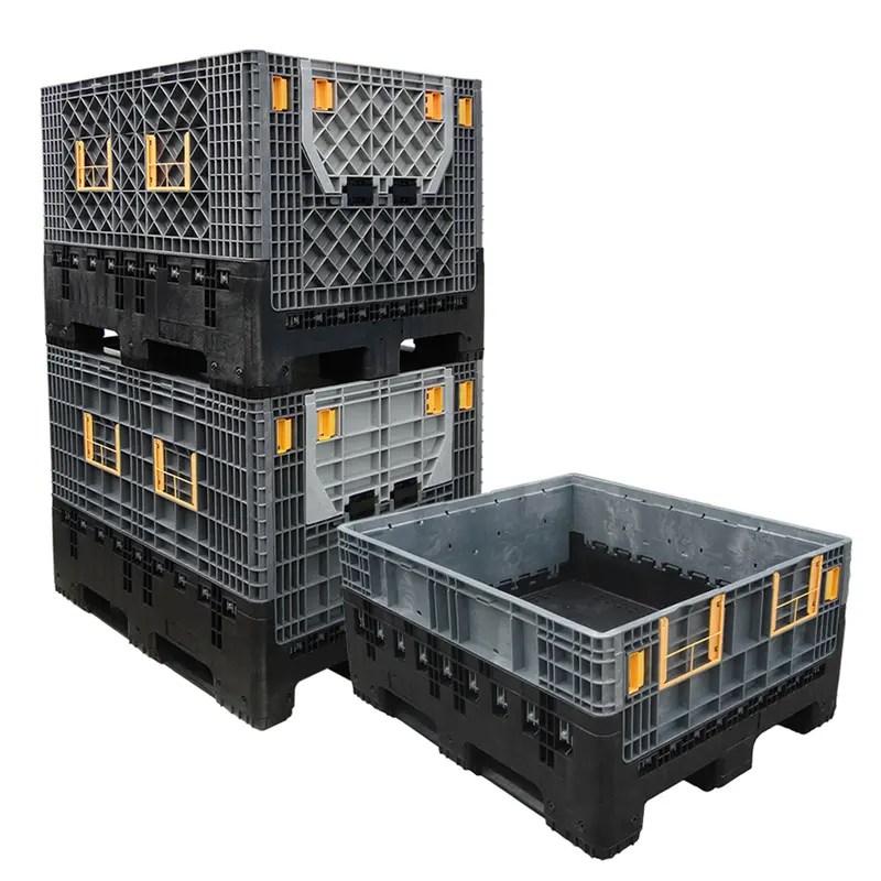 China Reusable Plastic Pallet Container Collapsible Pallet Crate