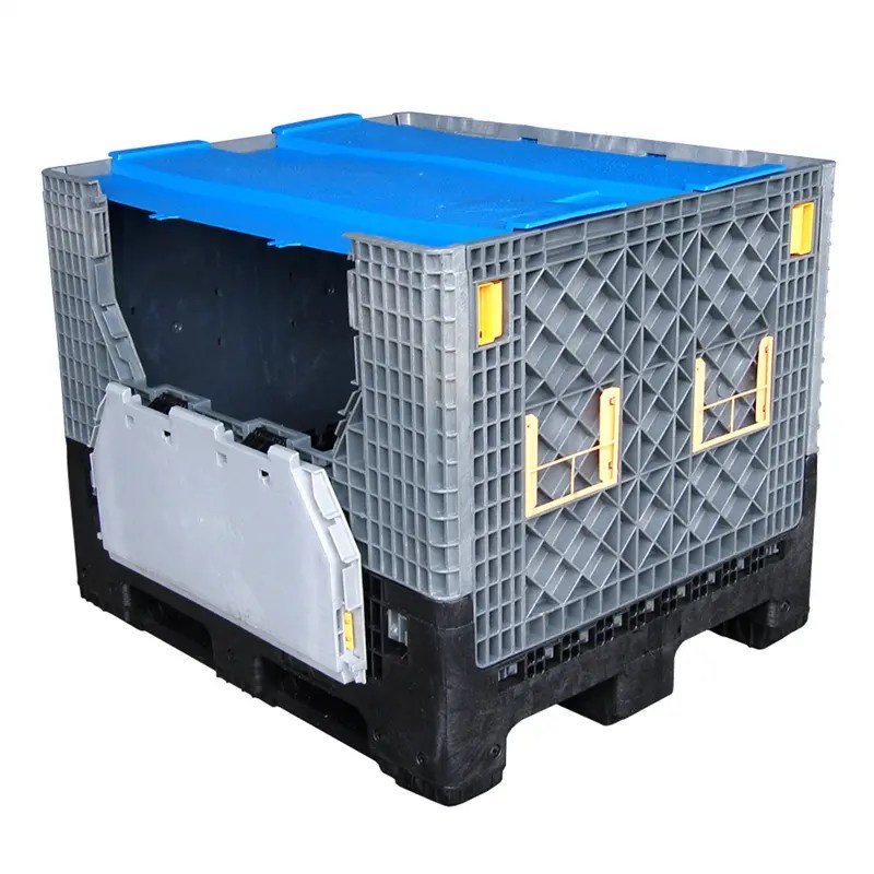 China Reusable Plastic Pallet Container Collapsible Pallet Crate