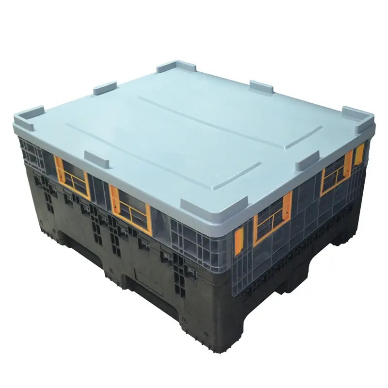 China Reusable Plastic Pallet Container Collapsible Pallet Crate