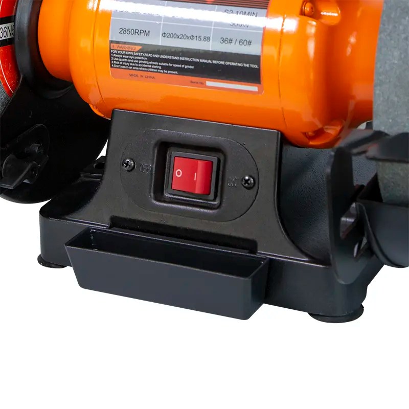 Best CE/UKCA approved 500W 200mm bench grinder with LED light