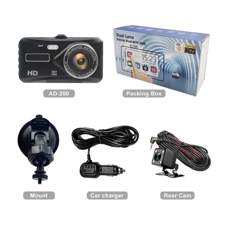 China Aoedi AD200 China Dashboard Dash Cam Manufacturers 1080P Dual