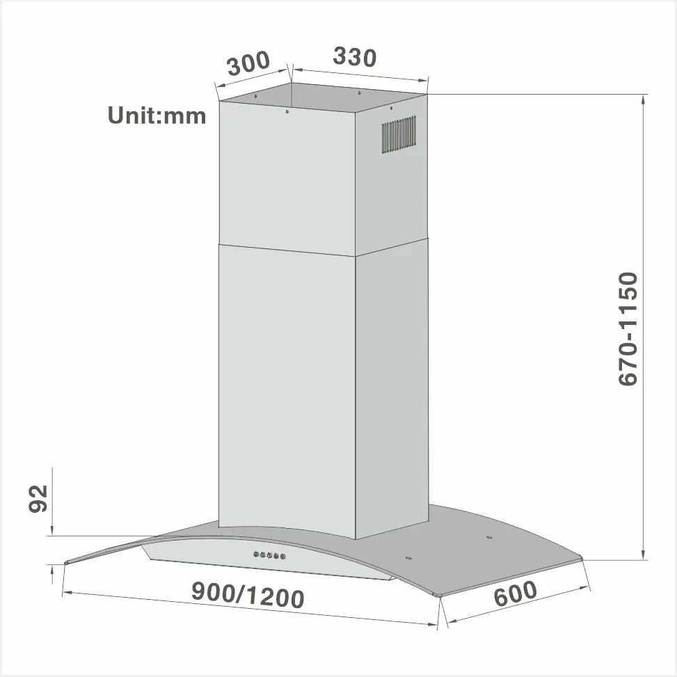 Wholesale Wholesale China Range Hood Insert Factories Pricelist 90cm