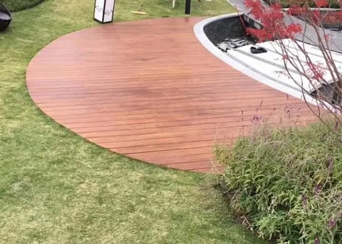 Best Non Skid Bamboo Outdoor Wood Tile , Outdoor Deck Flooring With
