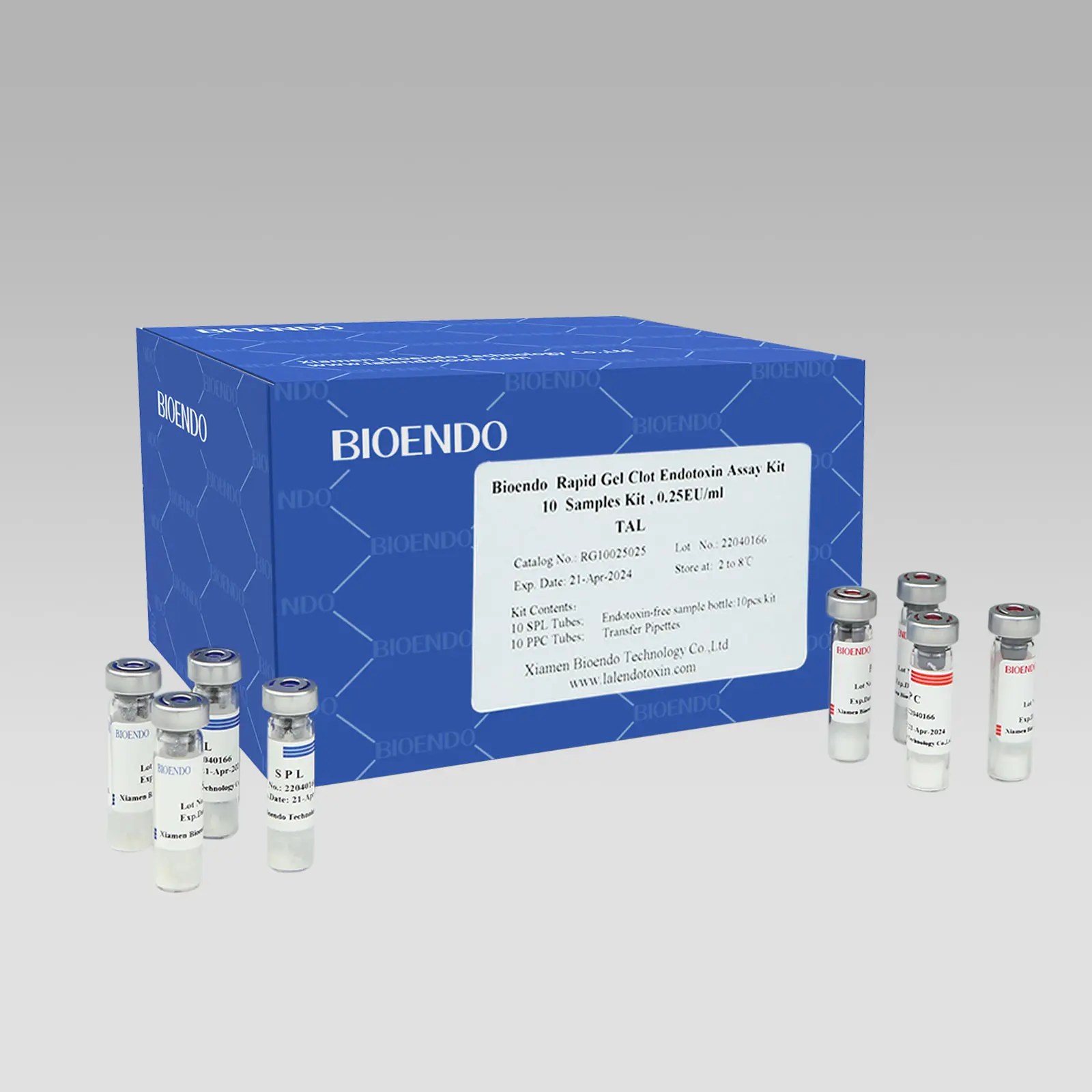 Professional Best quality LAL Reagent Water Rapid Gel Clot 10 Samples Kit Bioendo