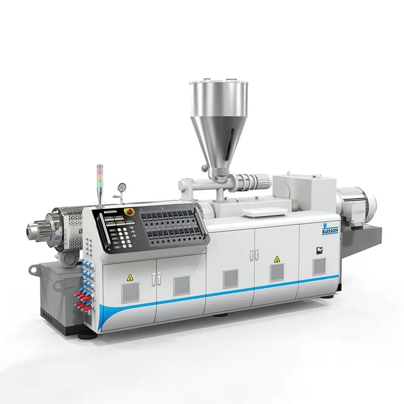 China High Efficient Conical Twin Screw Extruder Manufacturer and