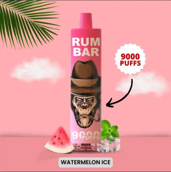 China RUM BAR 9000 Puffs Disposable Vape Pod Rechargeable RGB