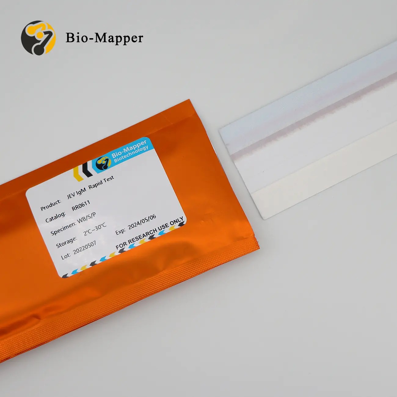 Best JEV IgM Rapid Test Uncut Sheet Exporter and Manufacturer Biomapper