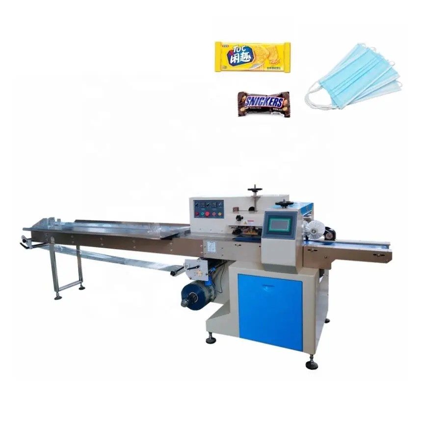 China plastic film Flow Wrapping Machine for food metal hardware