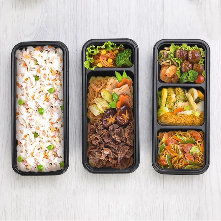 China Factory wholesale Disposable Plastic Food Containers With Lids Disposable Takeaway