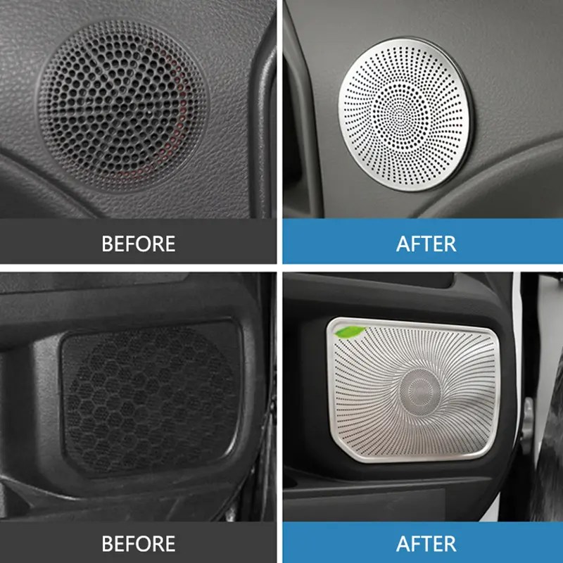 China Luxury Design Car Stainless Steel Horn Cover Horn Decorative