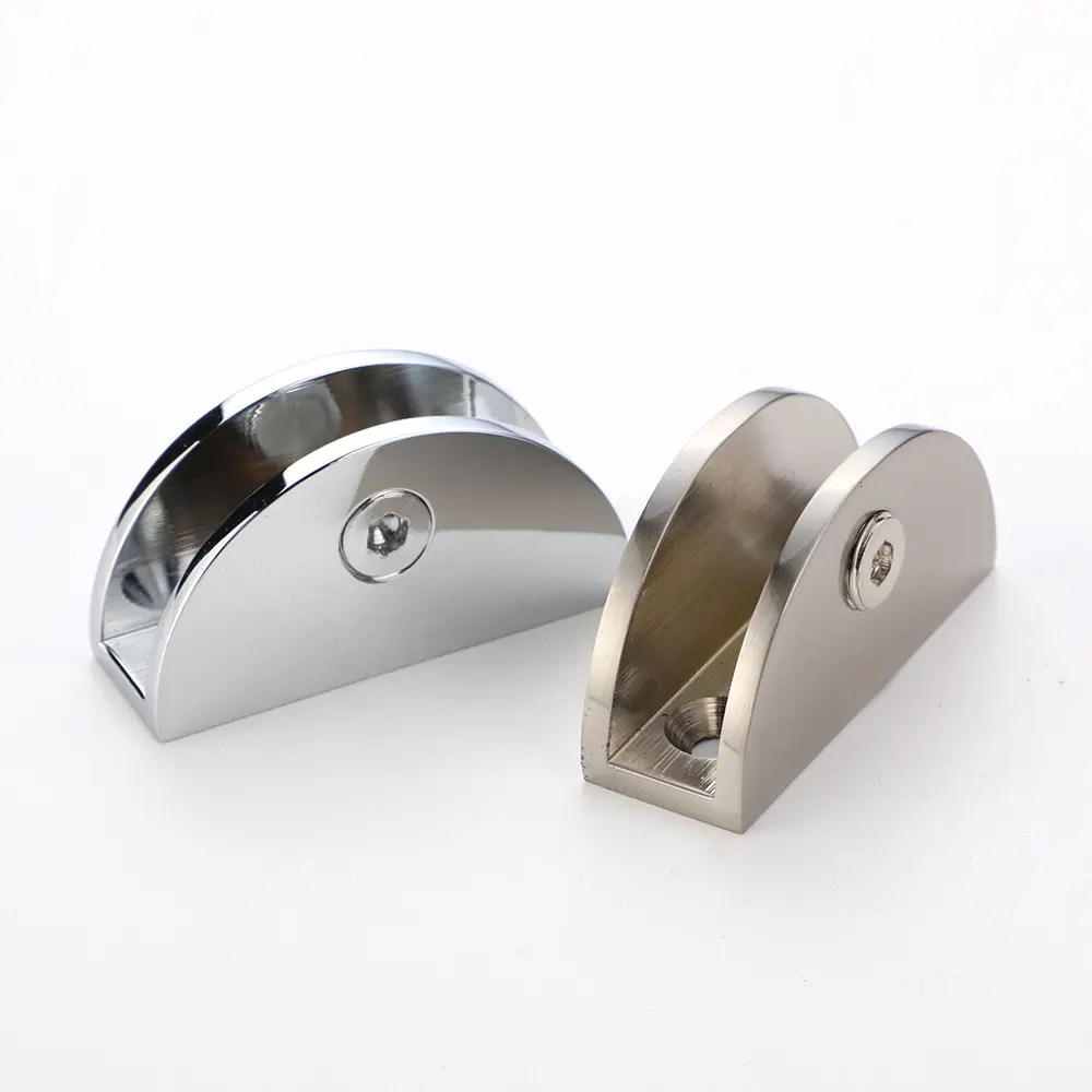 Wholesale 90 degree glass To glass shower clamp brass hinge for
