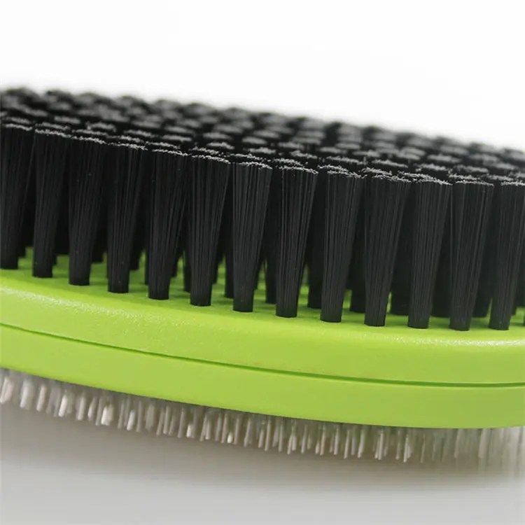 Wholesale Two Sides Bristle And Slicker Dog Brush factory and suppliers