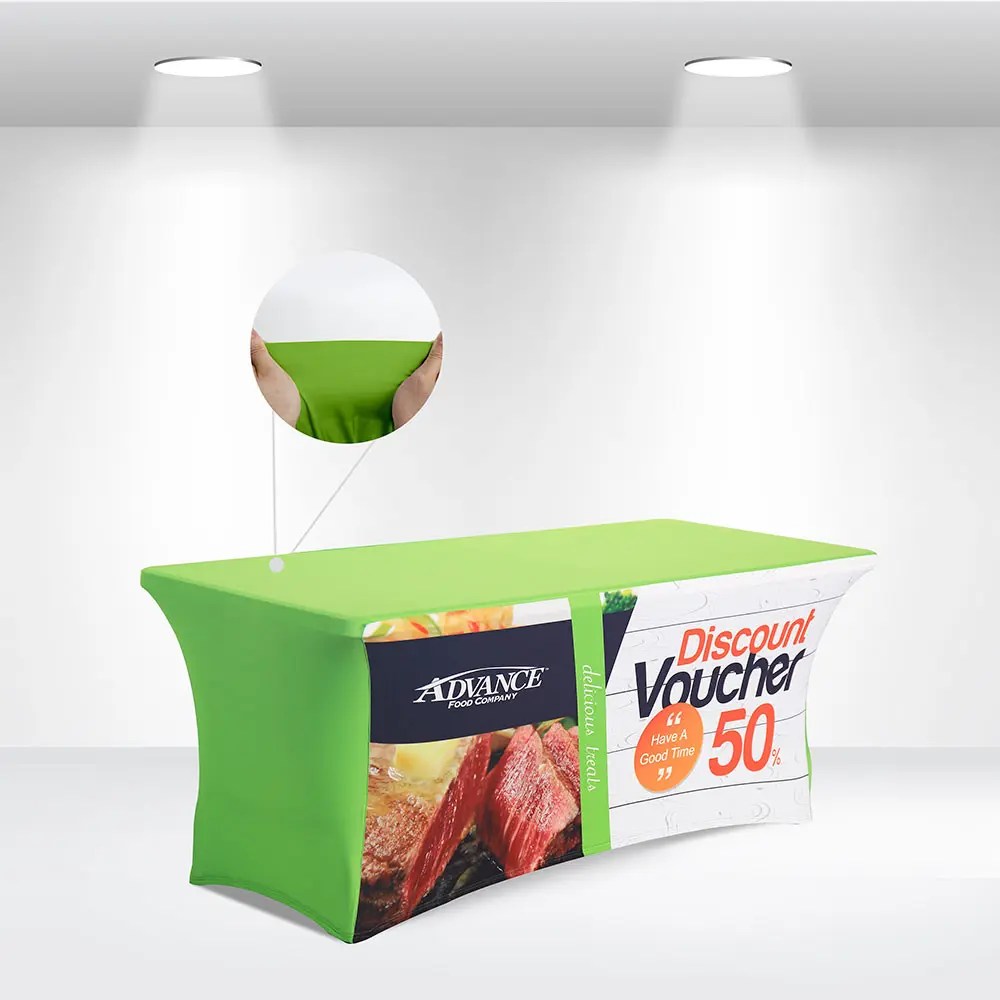 Best Reasonable price Imprinted Table Covers Stretch Table Covers