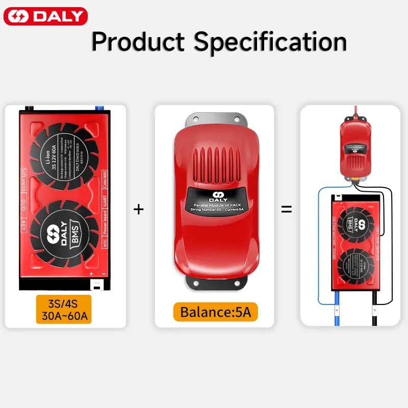 Wholesale Good Quality Bms Module - DALY Pack parallel BMS matching