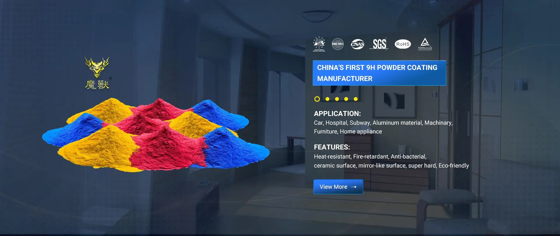 Powder Coating, Indoor Powder Coating, Motor Additive DEBOOM