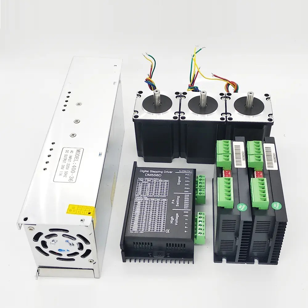 Nema 23 3Nm step motor*3+DM556 stepper driver*3+power supply*1 kit