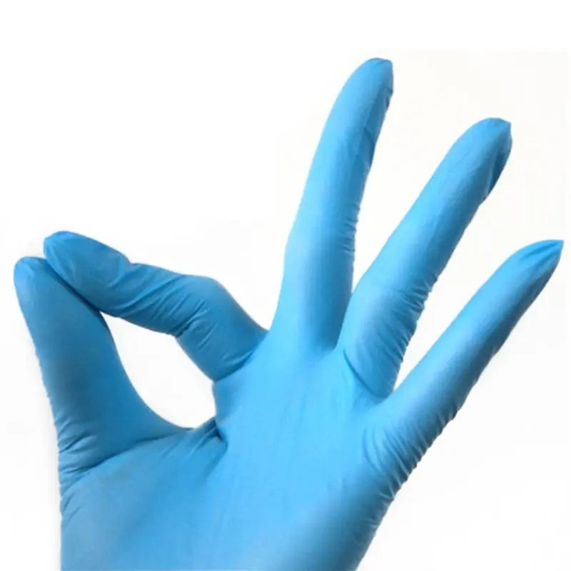 China Factory supplied Medical Gloves In Bulk Wholesale Blue Powder Free NonMedical Nitrile