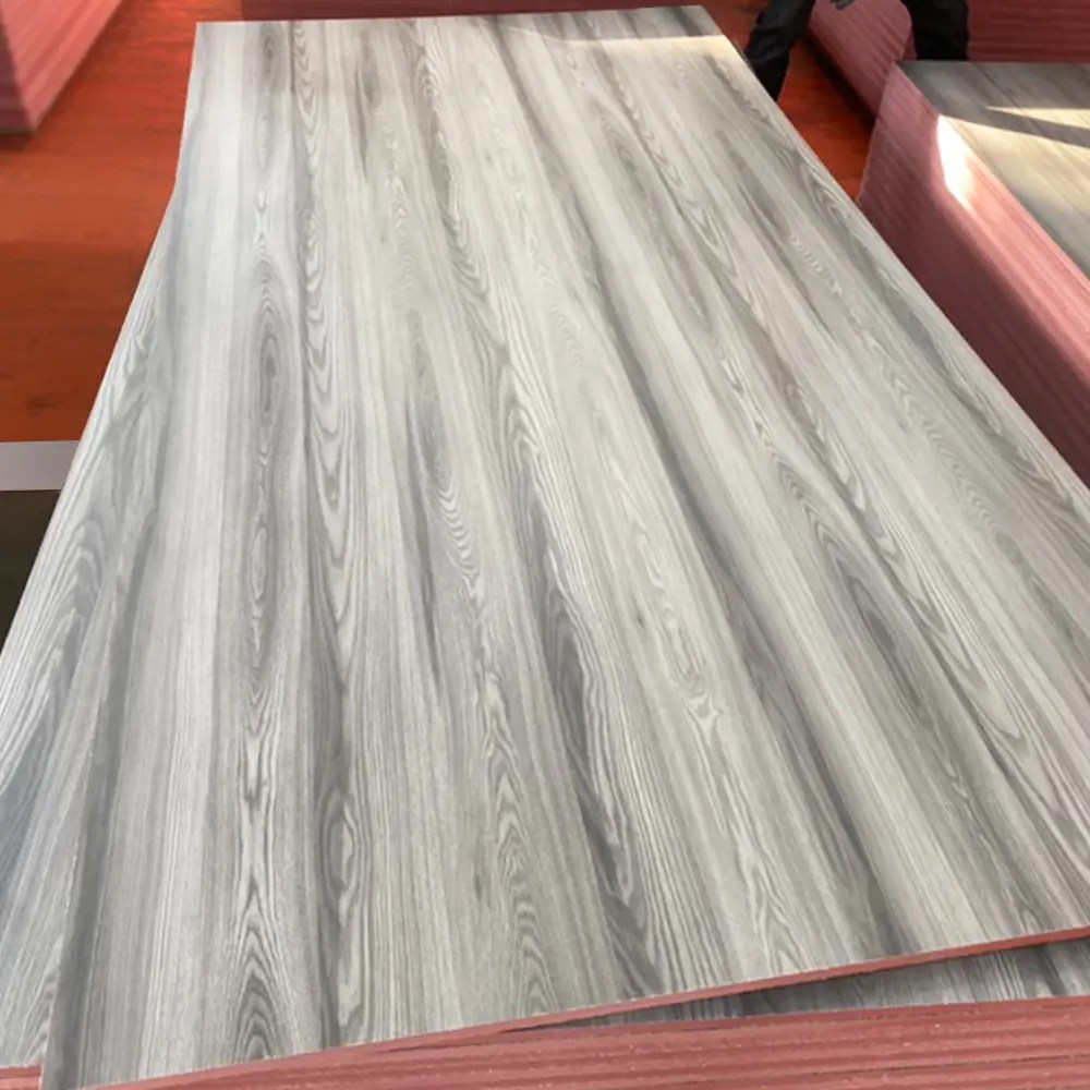 High Quality Fire Resistant Melamine MDF Board for Indoor Decoration