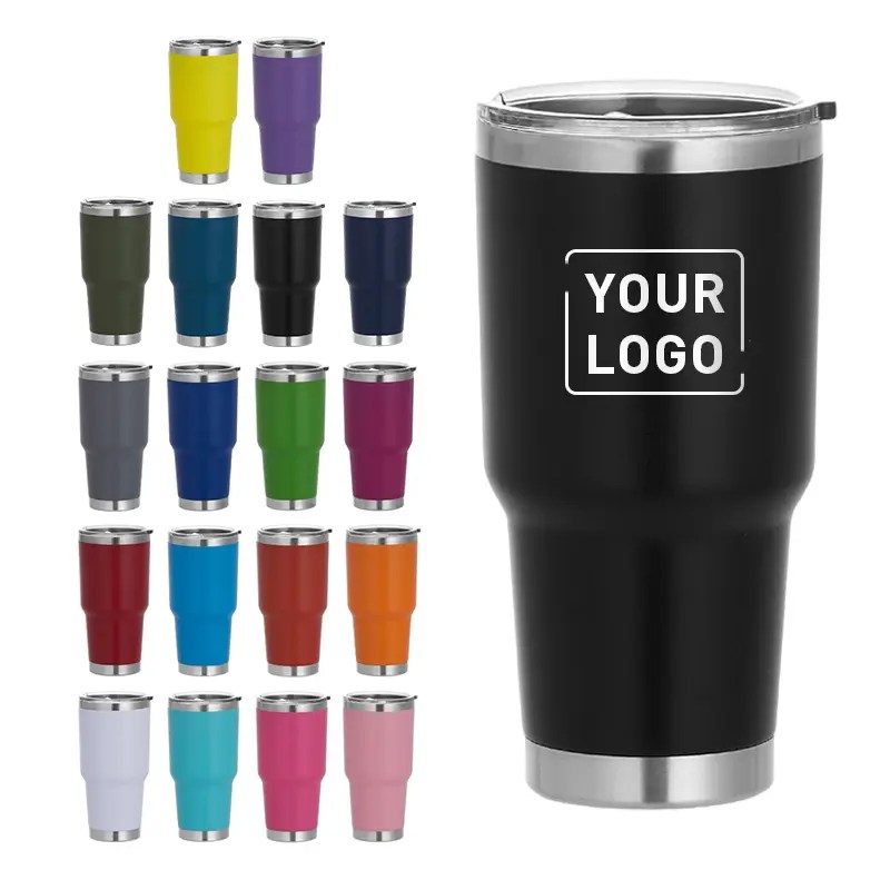 Wholesale Custom Stainless Steel coffee travel mug 30oz Powder Coated Vacuum Insulated Tumbler