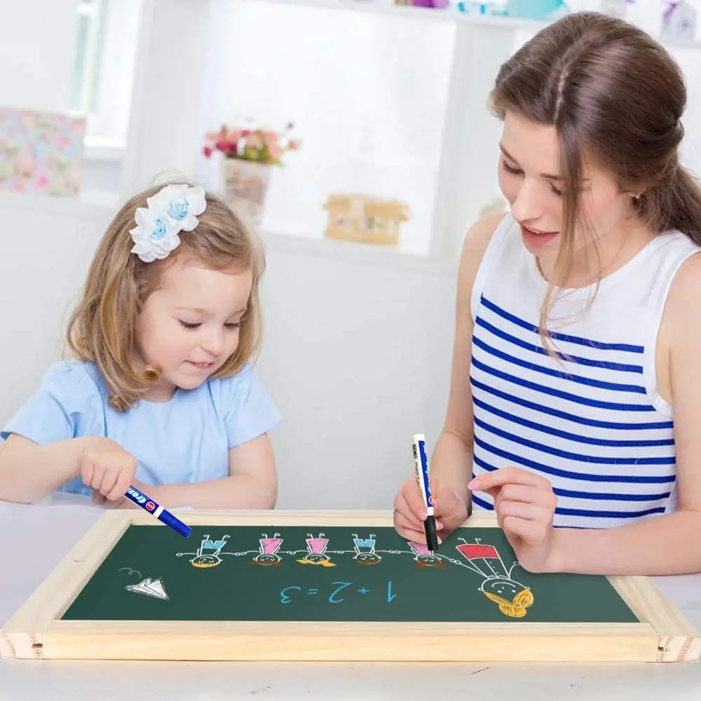 Best Kids Tabletop Easel with Paper Roll DoubleSided Whiteboard