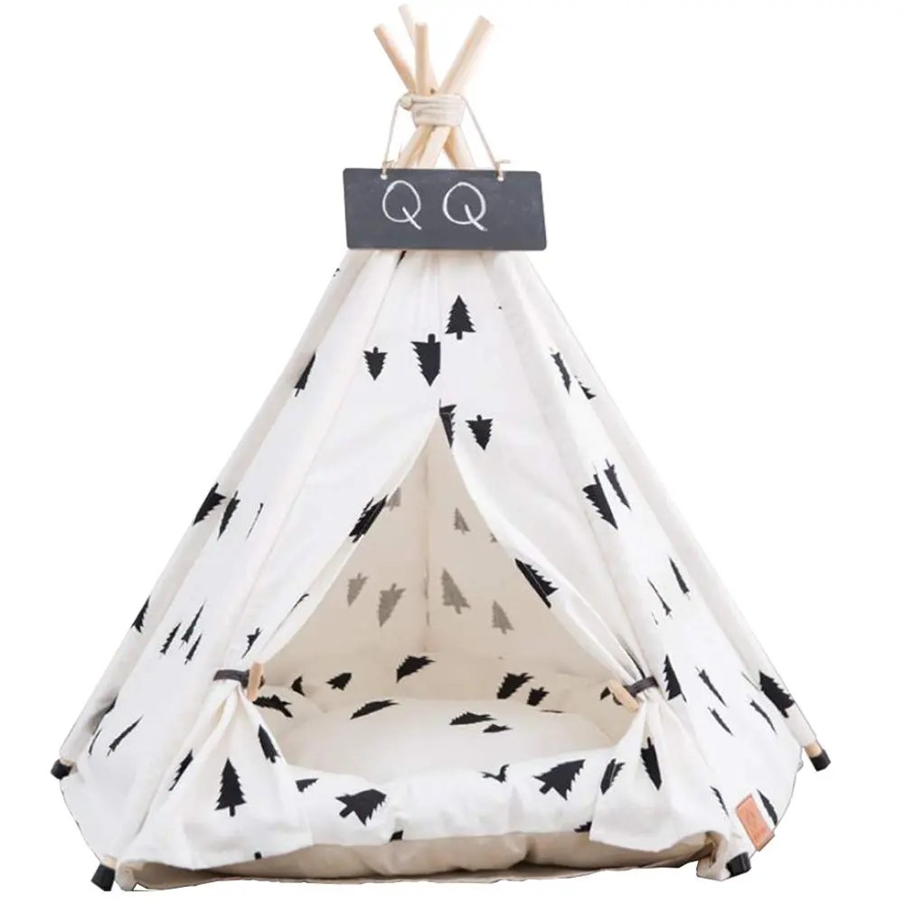 Best Arkmiido Dog Teepee Bed Cat TentPortable Pet Dog Tent Indoor Dog