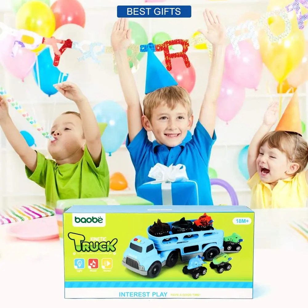 Best Baobë Dinosaur Toys Truck for 2 3 4 5 Years Old Kids Boys Girls
