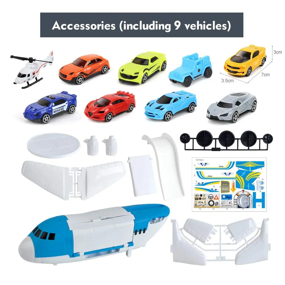 Best BeebeeRun Transport Cargo Airplane Toys Car Toys for 3 4 5 Year