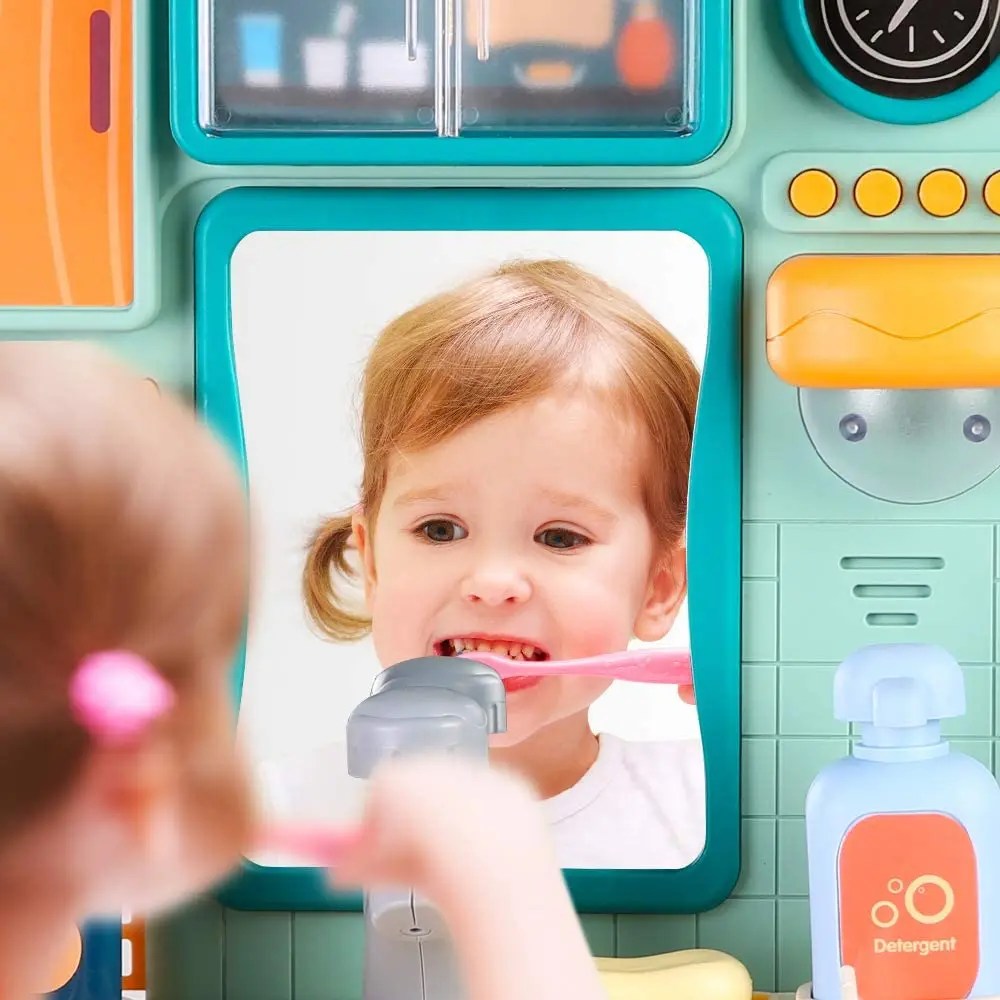 Best BeebeeRun Toy Sink, Pretend Play Bathroom Sink Toy, Kids Sink Toy