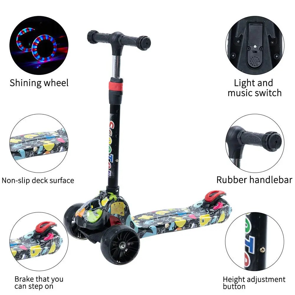 Best Kick Scooter for Toddlers Boys&Girls 25 Olds, Adjustable Height