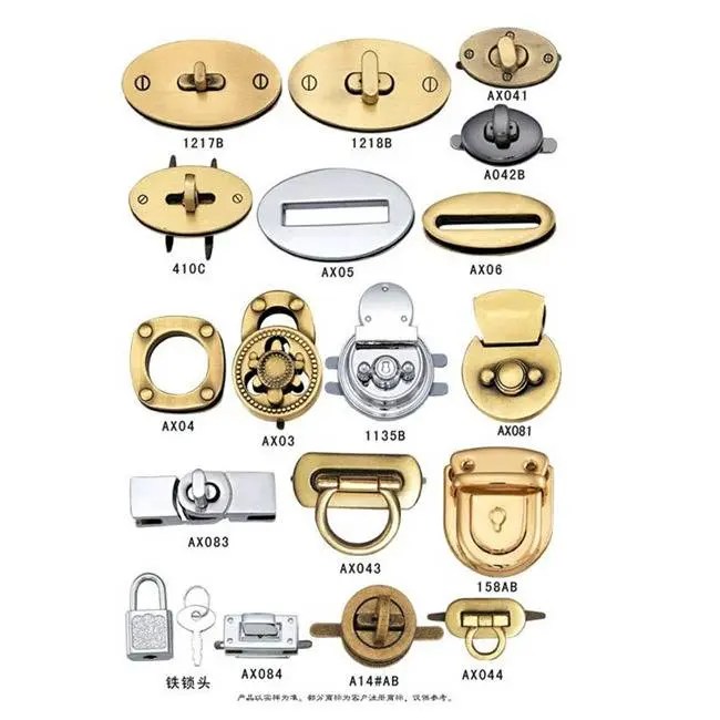 China High definition Buckle For Bags Luxury Metal Hardware Bag Lock