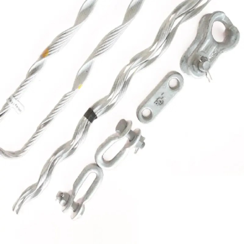 China Preformed Tension Guy Grip Stay Wire Rod Set Pole Clamp Cable