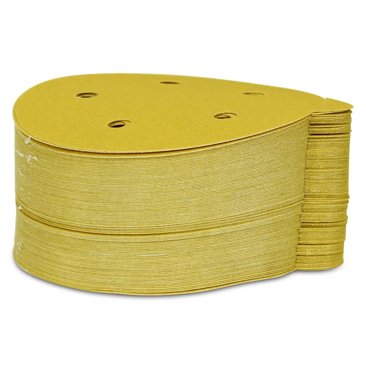 Wholesale Aluminum Oxide PSA Gold Sanding Paper Disc for Auto Surface
