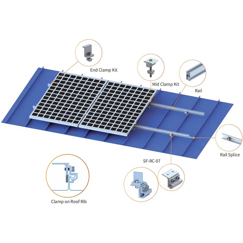 2021 Latest Design Solar Roof Bracket Standing Seam Roof Clamps SF