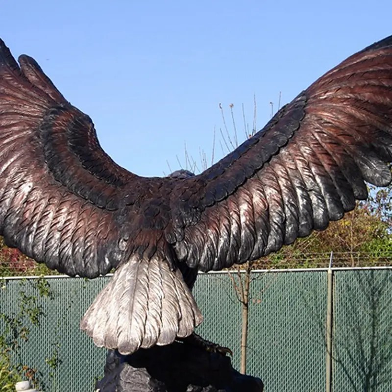 China Marble Greek Statue Bronze wildlife eagle sculpture Tengyun