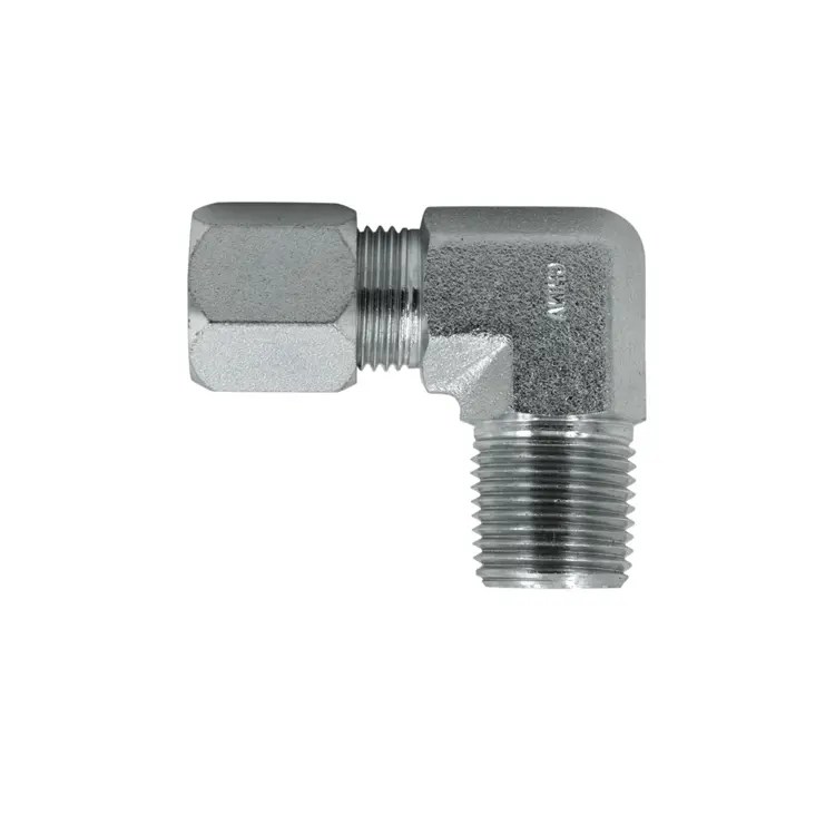 C2501 Flareless x Male Pipe 90°Elbow SAE 080202 SAE J514 Flareless