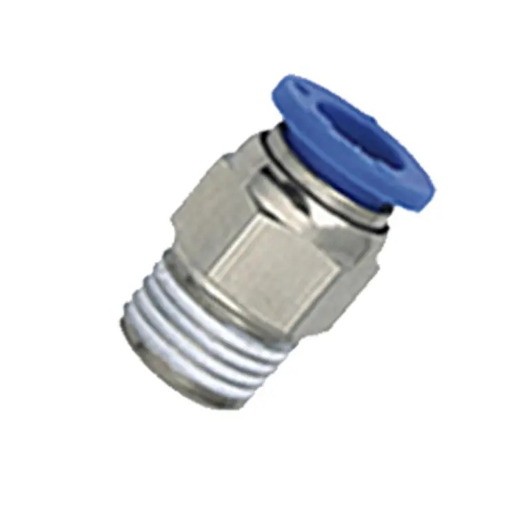 PC Male Straight Plastic Poly Push In Tube to Pipe Adapter Connector