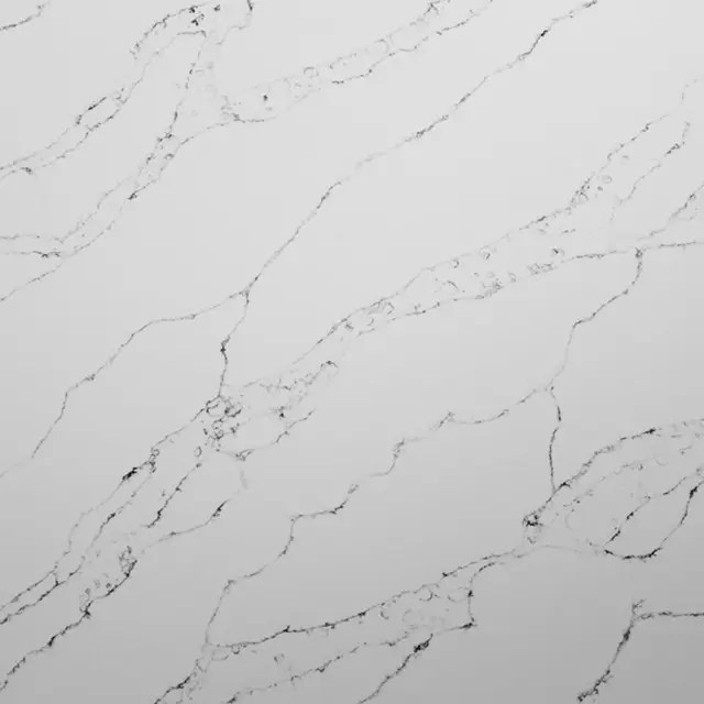 Wholesale Modern Calacatta White Quartz Countertop With Grey Veins