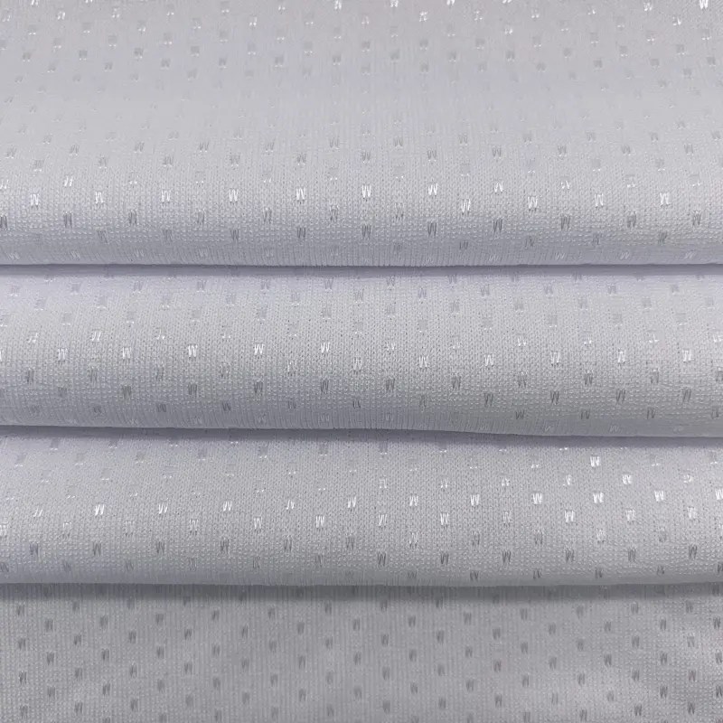 China Small shiny diamond polyester jacquard knit fabric for garment