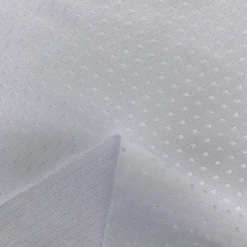 China Small shiny diamond polyester jacquard knit fabric for garment