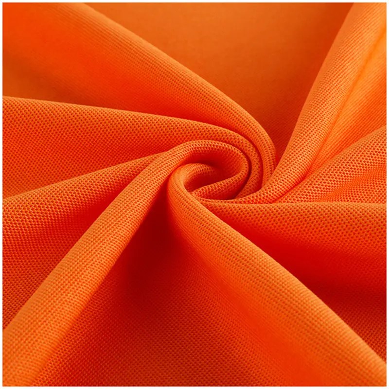 China Quick dry 100 polyester pique knit fabric for polo shirt manufacturers and suppliers