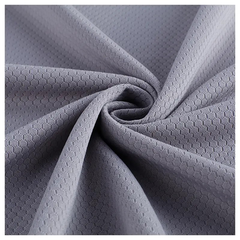China Moisturewicking polyester football mesh fabric for sportswear