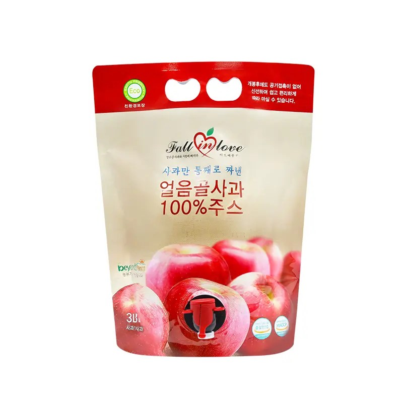 China New Fashion Wine Bag 1l 2l 3l 4l 5l Aseptic Dispenser Apple Juice