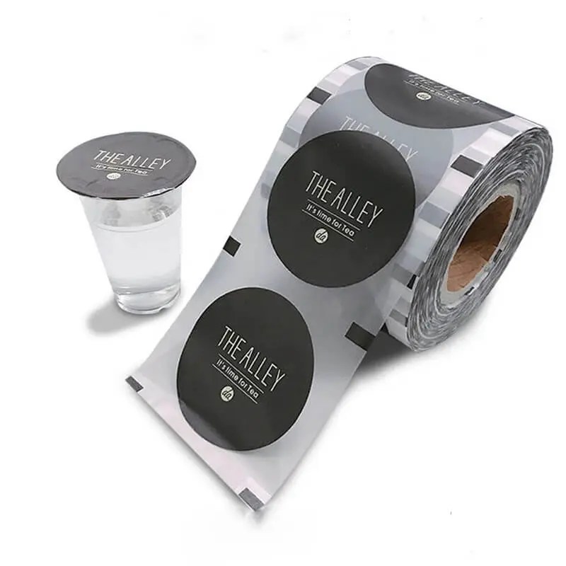 China Food And Beverage Packaging Cover Film Jelly Bottle Mouth Plastic