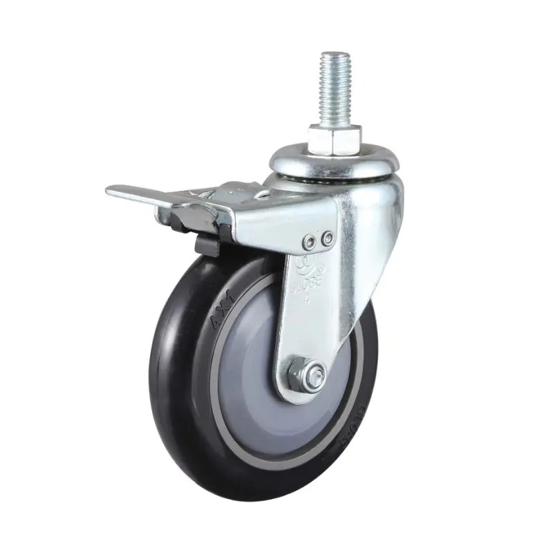 Wholesale Trolley Ball Bearing Caster Wheel With Threaded Stem Swivel