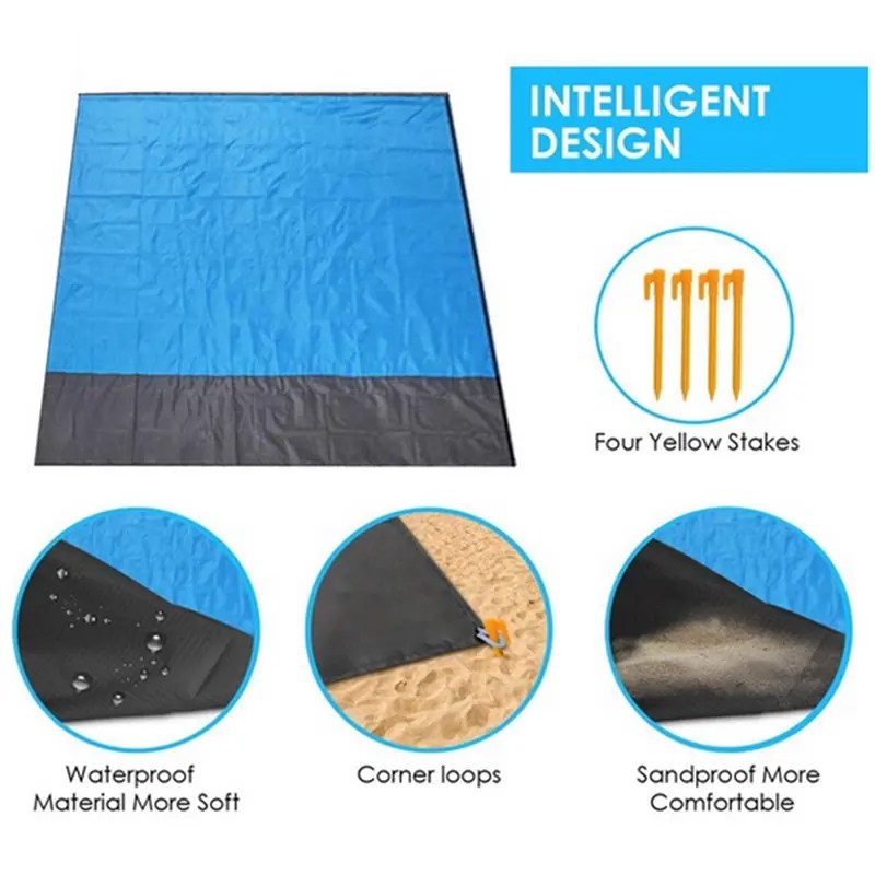 Yiwu Market China Waterproof Beach Blanket Outdoor Portable Picnic