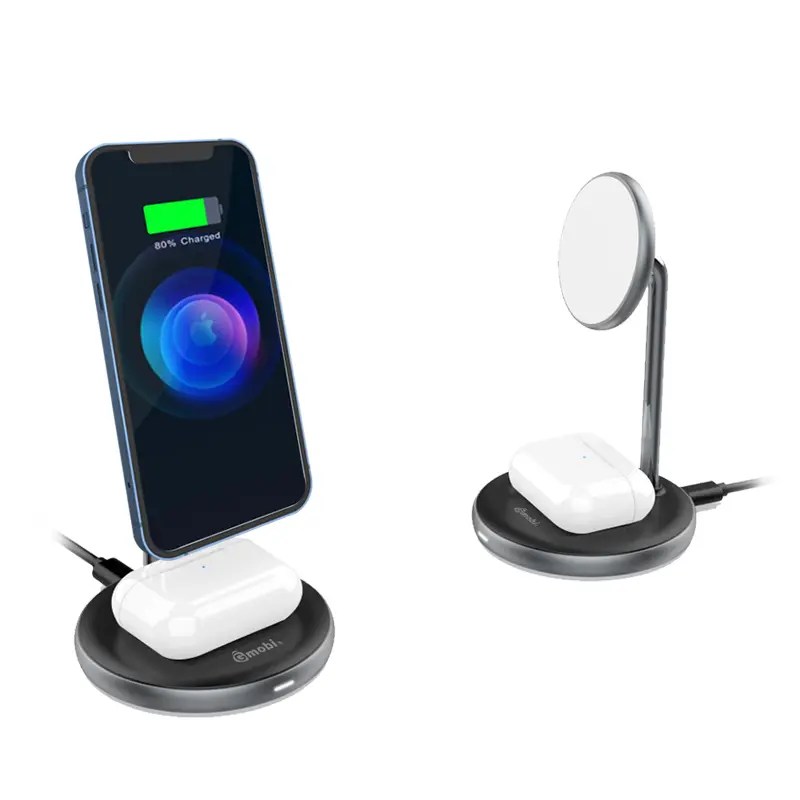 Beat 2 in 1 Wireless Charging Stand for iPhone and Airpods